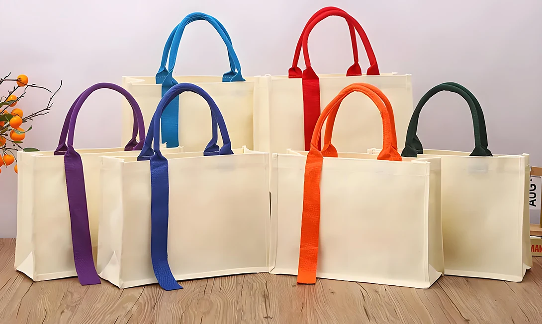 La diferencia entre las bolsas de algodón y las bolsas de lona.