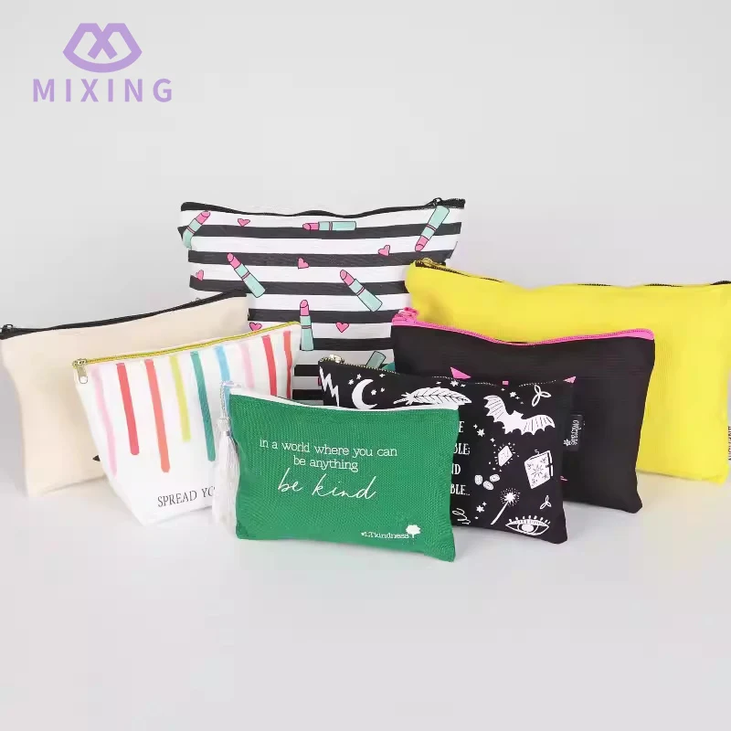 Bolsa de maquillaje de algodón