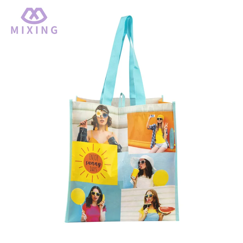 Bolso laminado de la playa de rpet