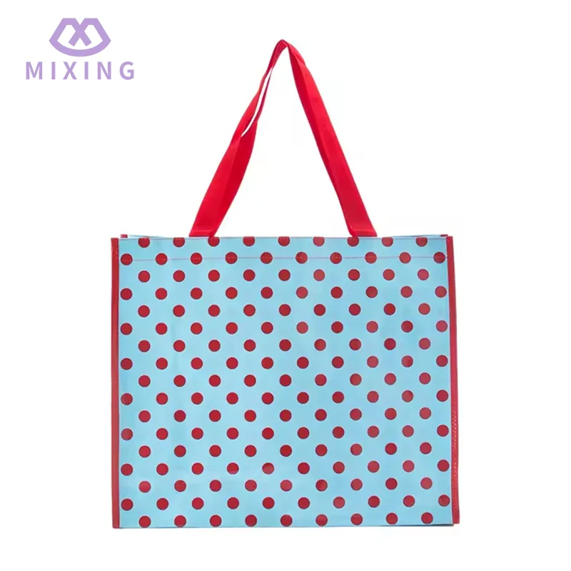 Bolsa tejida de PP con logo